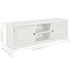 vidaXL Mueble para TV de madera blanco 120x30x40 cm