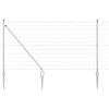 vidaXL Valla Euro Exterior con Picos 10 x 1,2 m Acero Galvanizado