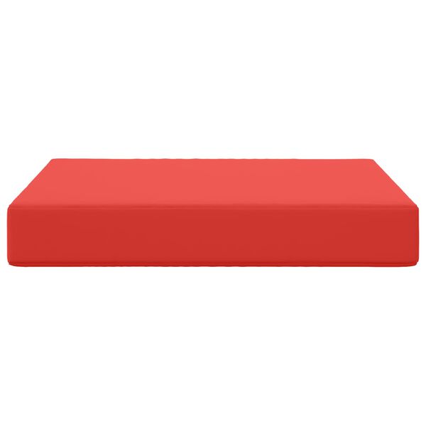 vidaXL Coj&iacute;n para sof&aacute; de exterior Rojo 60 x 60 x 8 cm Poli&eacute;ster