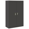 vidaXL Armario de almacenamiento Negro 90 x 40 x 140 cm Acero