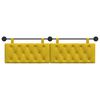 vidaXL Cabecera Colgante Amarillo 170 x 55 x 7 cm Terciopelo