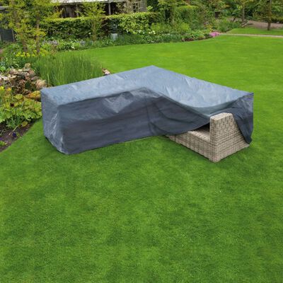 Nature Funda de muebles de jardín para sofá en forma de L 250x90x90 cm