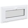 vidaXL Ventana de s&oacute;tano RISOR 80 x 40 cm PVC y vidrio Blanco