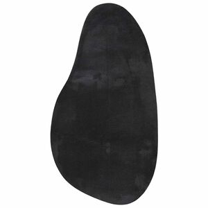 vidaXL Alfombra HUARTE Negro 80 x 150 cm Poli&eacute;ster