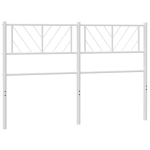 vidaXL Cabecero de metal blanco 120 cm