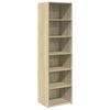 vidaXL Aparador alto madera de ingenier&iacute;a roble Sonoma 50x41x185 cm