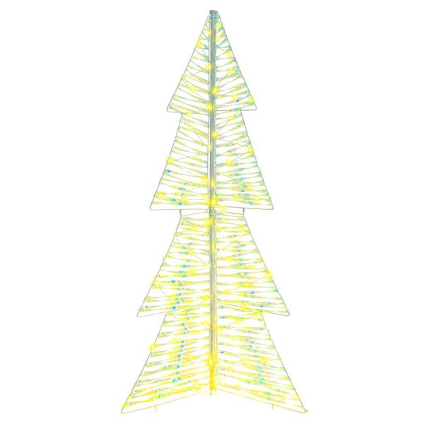 vidaXL &Aacute;rbol de Navidad con 160 LED C&aacute;lido 150 cm PET