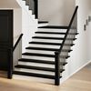 vidaXL Pelda&ntilde;os de escalera 8 uds madera maciza roble marr&oacute;n oscuro