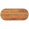 vidaXL Tablero de mesa ovalado madera maciza de acacia 100x40x3,8 cm