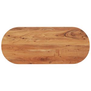 vidaXL Tablero de mesa ovalado madera maciza de acacia 100x40x3,8 cm