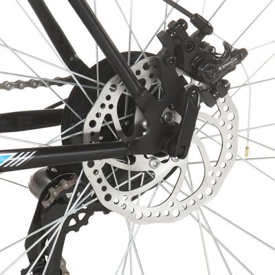 vidaXL Bicicleta montaña 21 velocidades 29 pulgadas rueda 53 cm negro