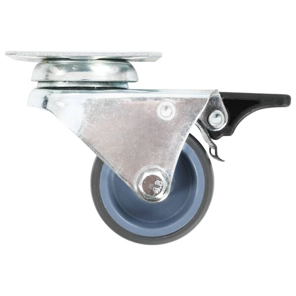 vidaXL Ruedas dobles giratorias 16 unidades 50 mm