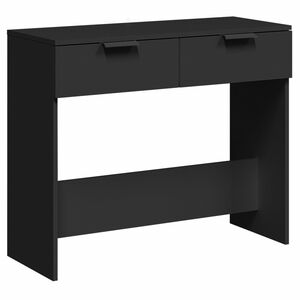 vidaXL Mesa consola madera de ingenier&iacute;a negro 90x36x75 cm