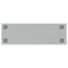vidaXL Pizarra magn&eacute;tica de pared vidrio templado blanco 60x20 cm