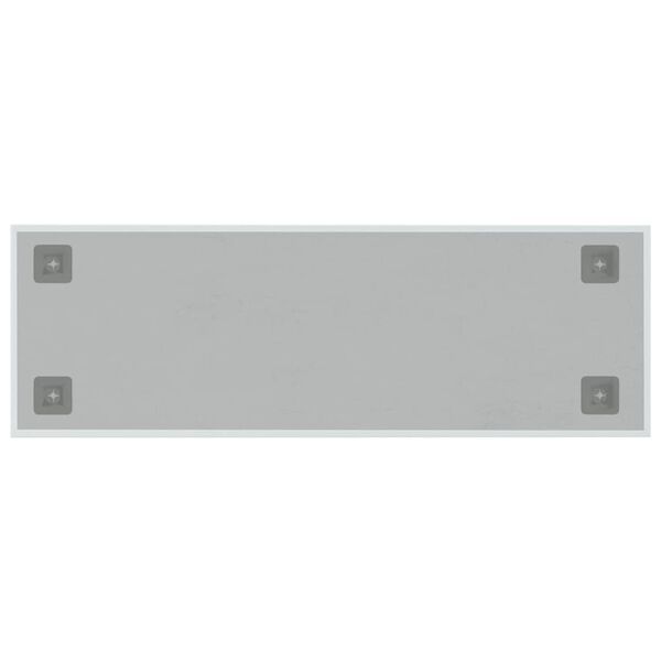 vidaXL Pizarra magn&eacute;tica de pared vidrio templado blanco 60x20 cm