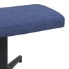vidaXL Sill&oacute;n de relax con reposapi&eacute;s tela azul