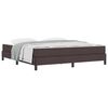 vidaXL Cama tipo Box Spring Marrón Oscuro 180 x 200 cm tela