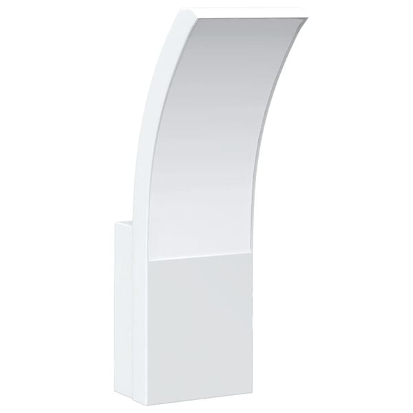vidaXL L&aacute;mparas de pared LED de exterior 2 uds aluminio fundido blanco