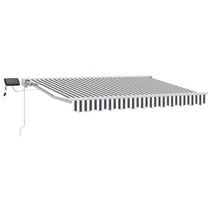 vidaXL Armaz&oacute;n de toldo manual con LEDs Antracita y 2,5 x 2 m