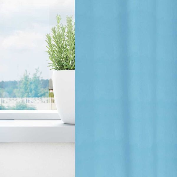 vidaXL Cortinas Opacas con Anillas 2 pcs Azul Claro 140 x 140 cm