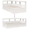 vidaXL Cama con estantería sin colchón madera maciza de pino 90x190 cm