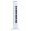 vidaXL Ventilador de torre con mando y temporizador &Phi;24x80 cm blanco
