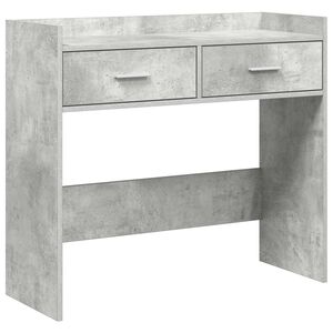 vidaXL Mesa Consola Gris Hormig&oacute;n 90 x 35 x 80 cm Madera de ingenier&iacute;a