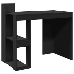 vidaXL Escritorio de madera de ingenier&iacute;a negro 103,5x56,5x94 cm