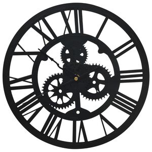 vidaXL Reloj de pared acr&iacute;lico negro 30 cm