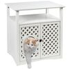 Kerbl Mueble arenero para gatos Helena 64x46x65 cm blanco 82662