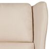 vidaXL Sill&oacute;n de masaje de tela color crema