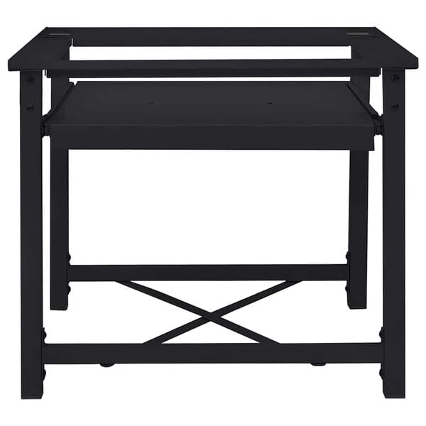 vidaXL Pedestal para Lavadora Negro 64 x 55 x 32.5 cm Acero