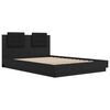 vidaXL Estructura de cama con cabecero Roble Negro 120 x 200 cm
