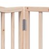 vidaXL Puerta para perros plegable 4 paneles madera de &aacute;lamo 320 cm