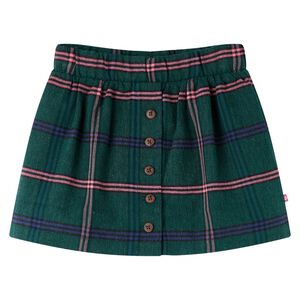 vidaXL Falda infantil verde oscuro 92