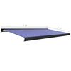 vidaXL Toldo de carrete motorizado azul y blanco 500x300 cm