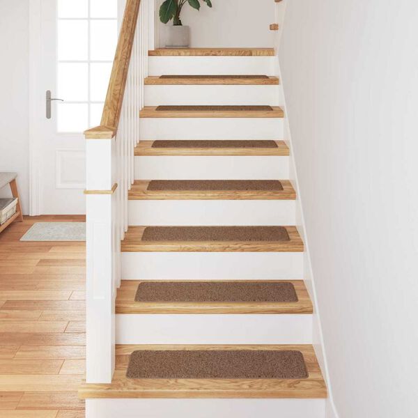 vidaXL Alfombrillas Antideslizantes para Escalera 15 pcs Amarillo