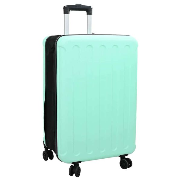 vidaXL Maleta con cerradura Verde menta 43 x 27 x 66 cm Pl&aacute;stico ABS