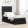 vidaXL Cama con almacenamiento y colch&oacute;n Negro 100 x 200 cm Poli&eacute;ster