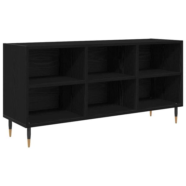 vidaXL Gabinete de TV Roble Negro 103,5 x 30 x 50 cm