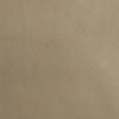 vidaXL Reposapiés de cuero sintético color capuchino 60x60x39 cm