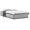 vidaXL Estructura cama madera ingenier&iacute;a metal gris Sonoma 75x190 cm