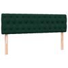 vidaXL Cama box spring con colch&oacute;n terciopelo verde oscuro 140x210 cm