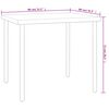 vidaXL Juego de comedor para jard&iacute;n 3 piezas acero
