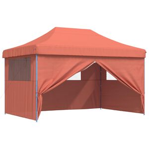 vidaXL Carpa de Fiesta 292 x 440 x 315 cm Terracota Tela Oxford