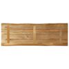 vidaXL Tablero de mesa borde natural madera maciza mango 140x40x2,5 cm