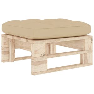 vidaXL Otomana de jard&iacute;n de palets madera de pino impregnada