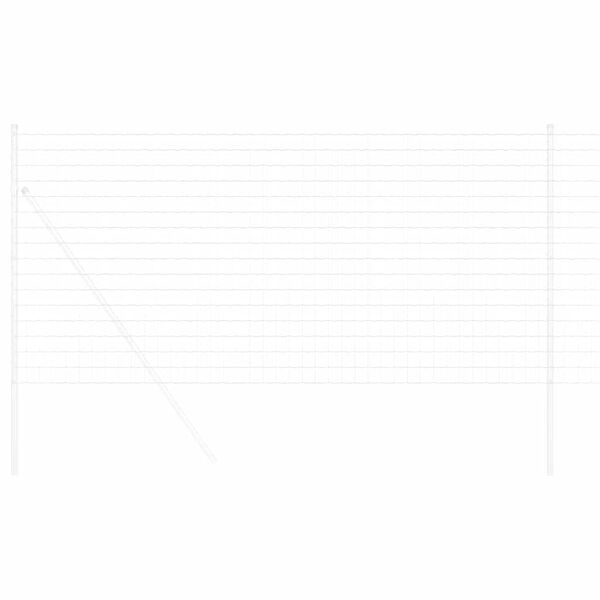 vidaXL Cerca Euro Plateado 1 x 25 m
