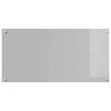 vidaXL Salpicadero de cocina 2 pcs Gris Claro 100 x 50 cm
