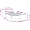 vidaXL Cama con cabecero sin colch&oacute;n terciopelo rosa 80x200 cm